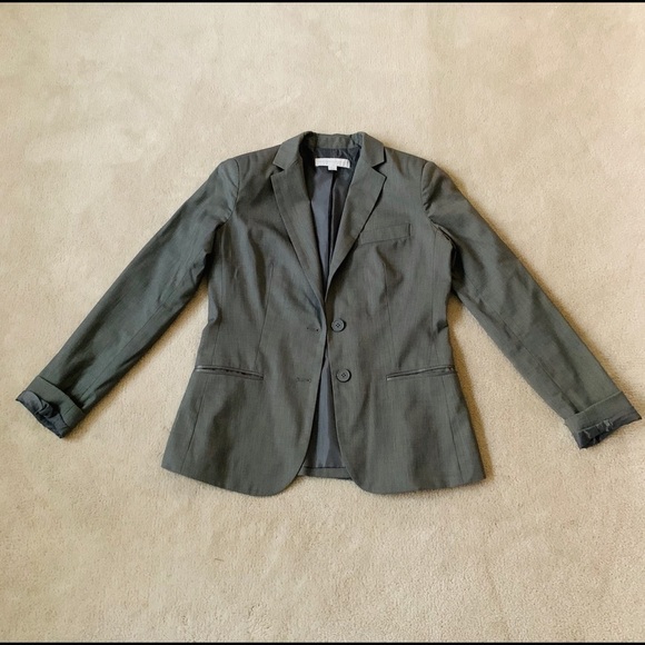 New York & CO stretch blazer Gray size 2 - Picture 1 of 10